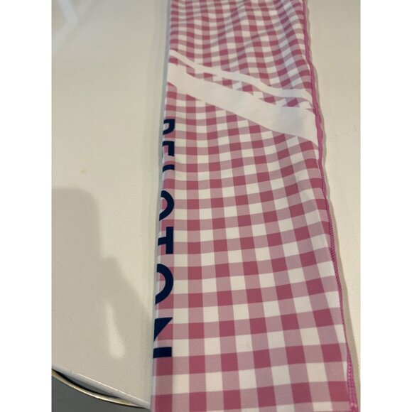 Peloton Pink Gingham High-Waisted Leggings S Womens Activewear - Picture 2 of 6